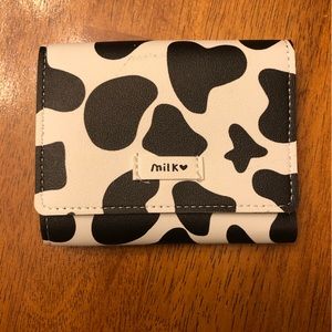Cow Print Wallet; Card Slots; Paper Money Slot; Inside Pocket; License Slot